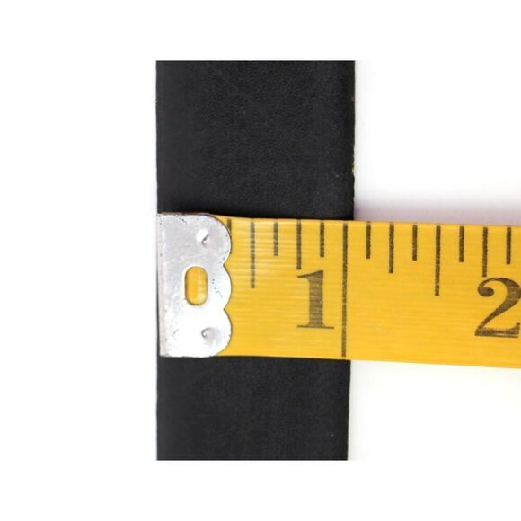 Yves Saint Laurent BLACK GENUINE LEATHER 1"Wd DRESS CASUAL MEN'S BELT Sz 32 (B90 - Picture 7 of 11